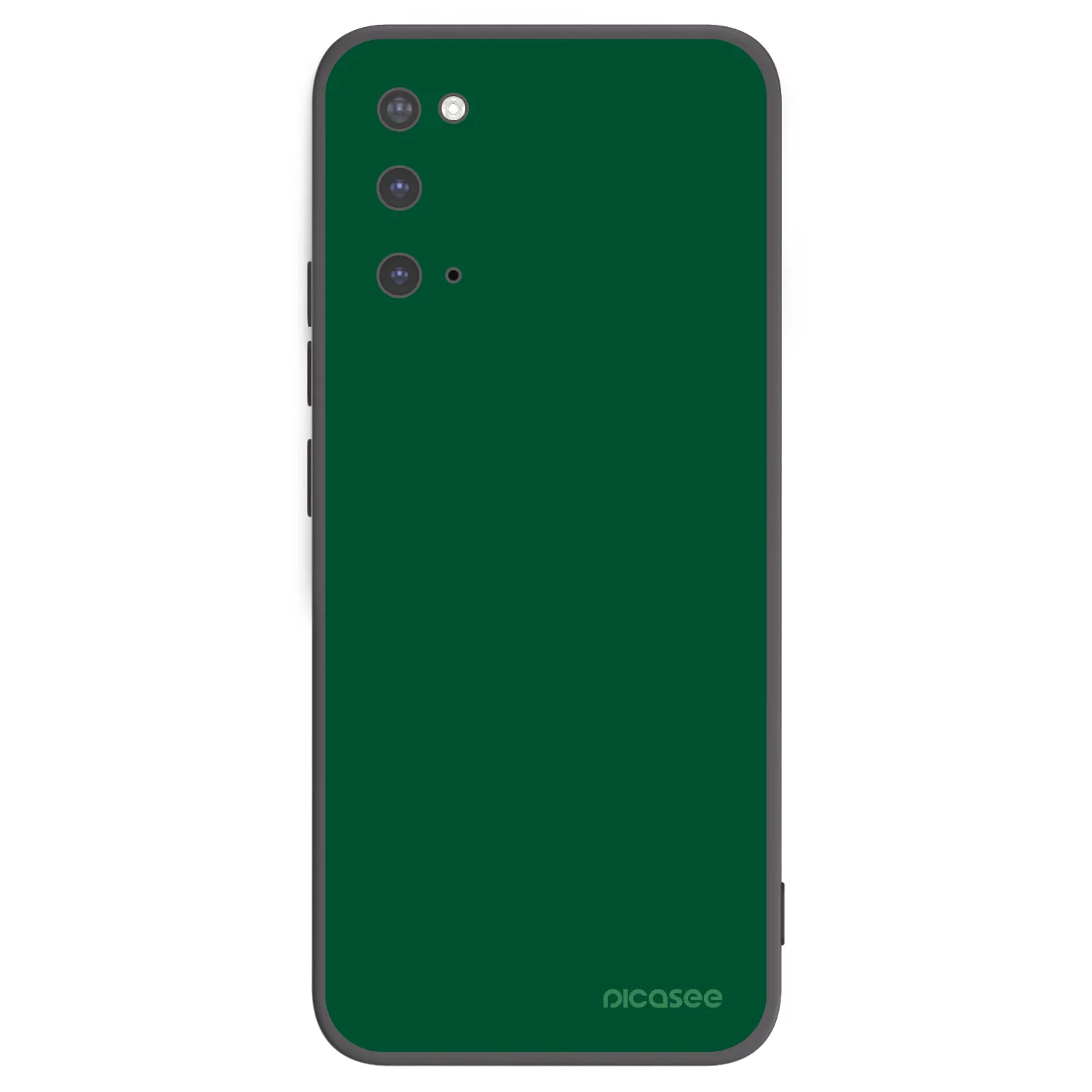 Picasee silikonowe czarne etui na Samsung Galaxy S20 G980F - Green Gleam