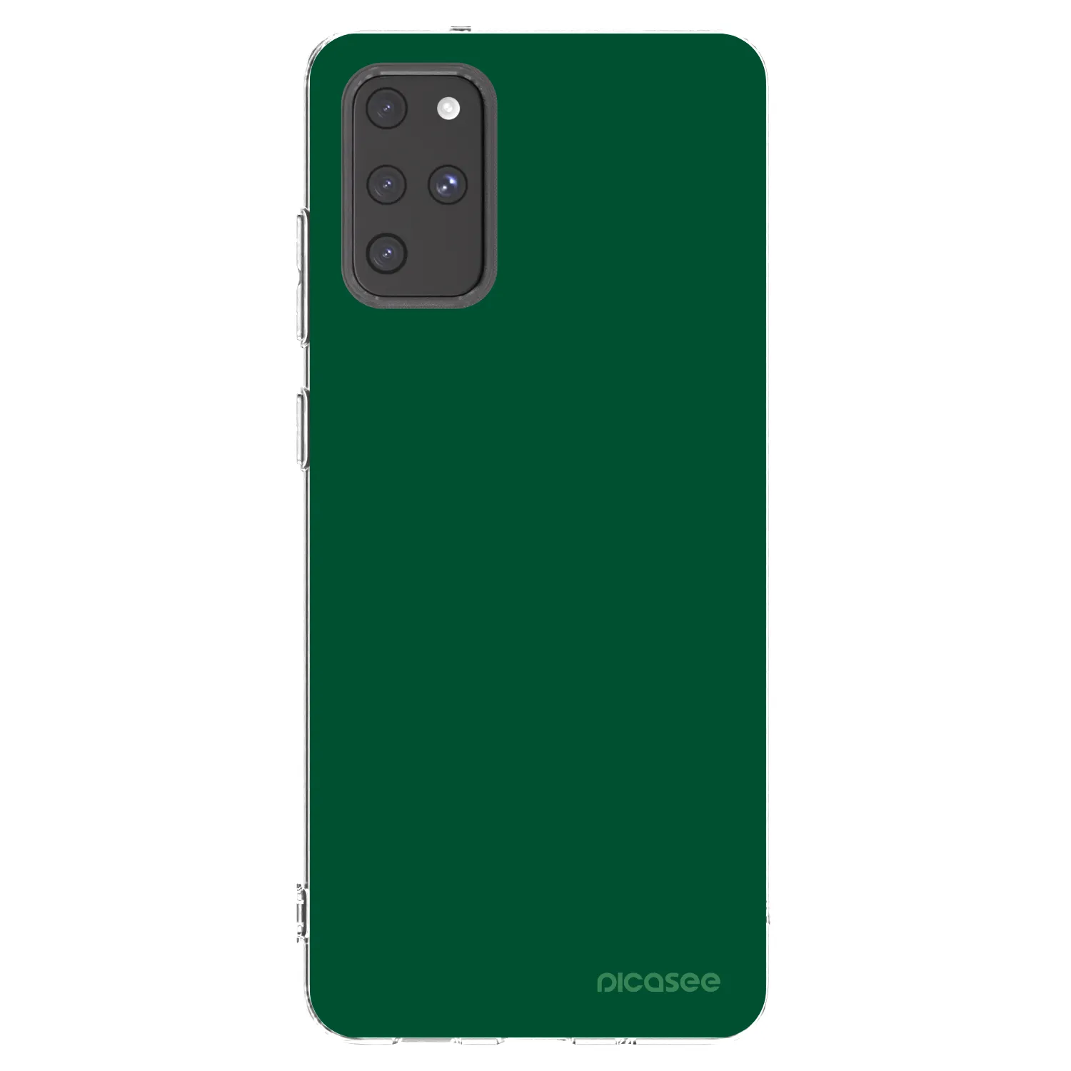 Picasee silikonowe przeźroczyste etui na Samsung Galaxy S20+ G985F - Green Gleam