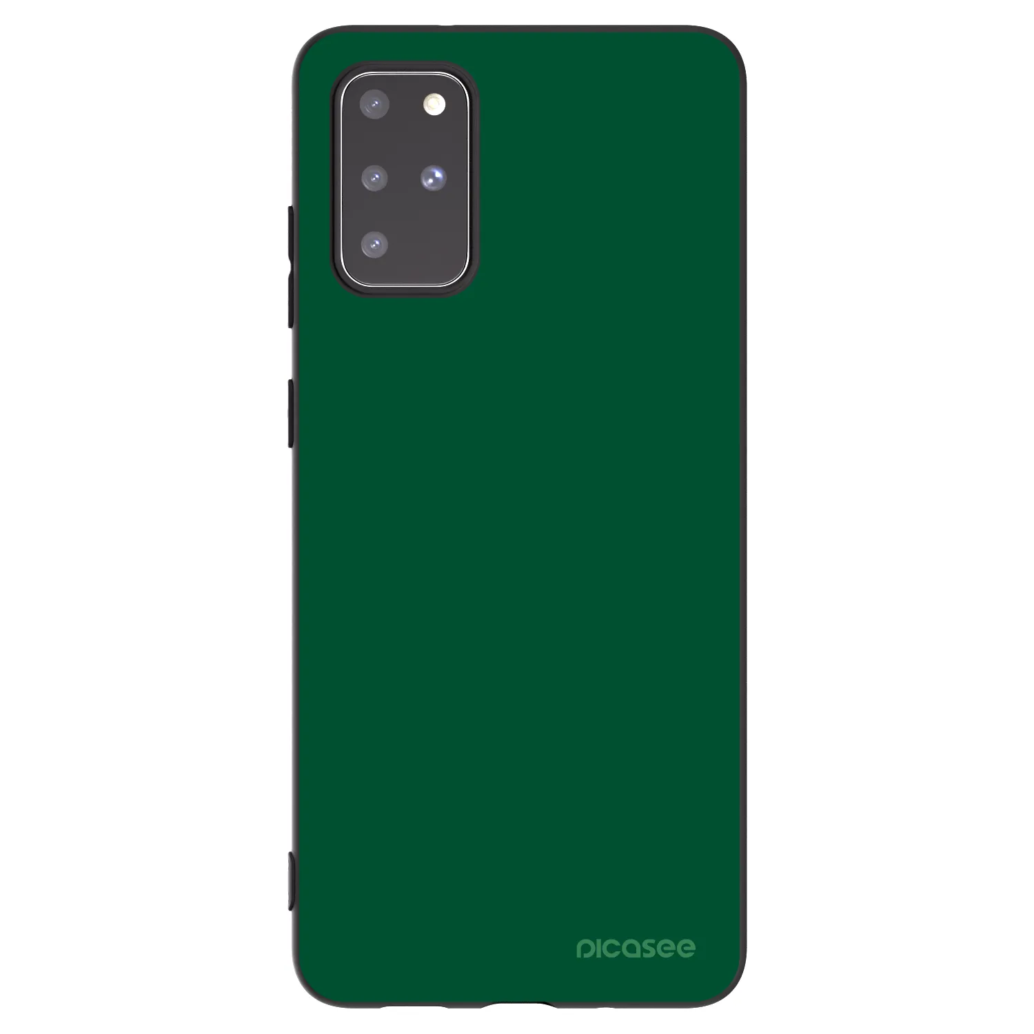 Picasee silikonowe czarne etui na Samsung Galaxy S20+ G985F - Green Gleam