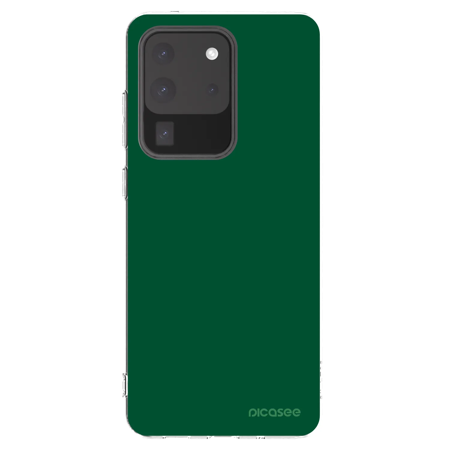 Picasee silikonowe przeźroczyste etui na Samsung Galaxy S20 Ultra 5G G988F - Green Gleam