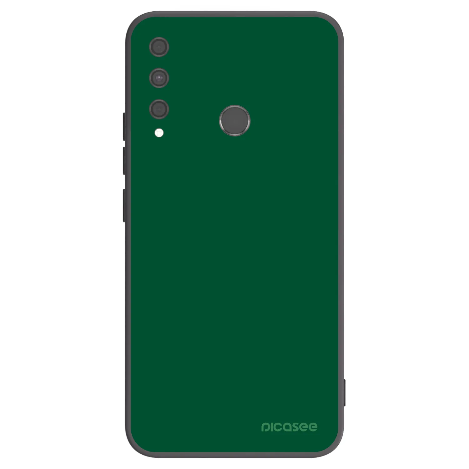 Picasee silikonowe czarne etui na Huawei P40 Lite E - Green Gleam