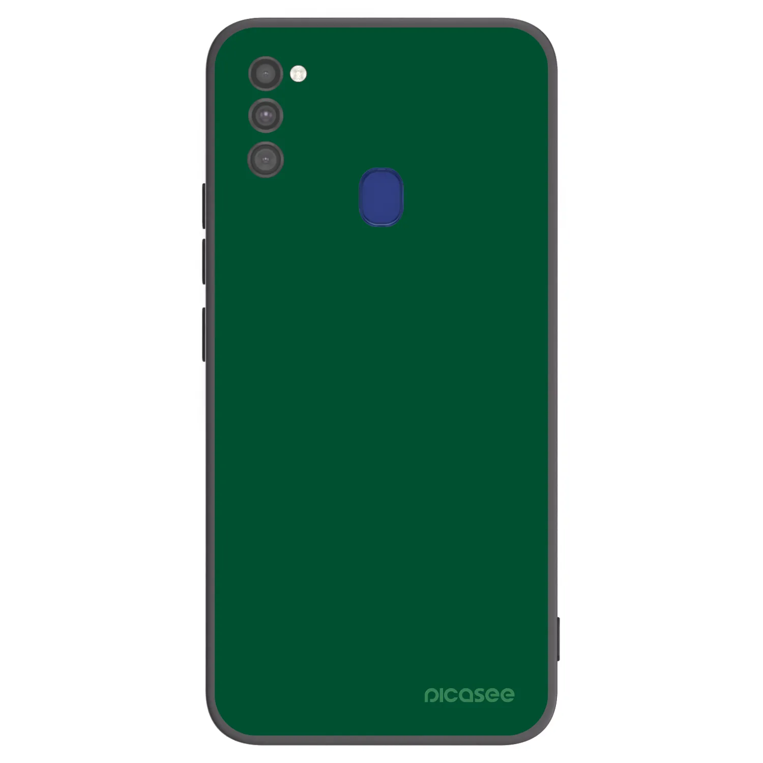 Picasee silikonowe czarne etui na Samsung Galaxy M21 M215F - Green Gleam