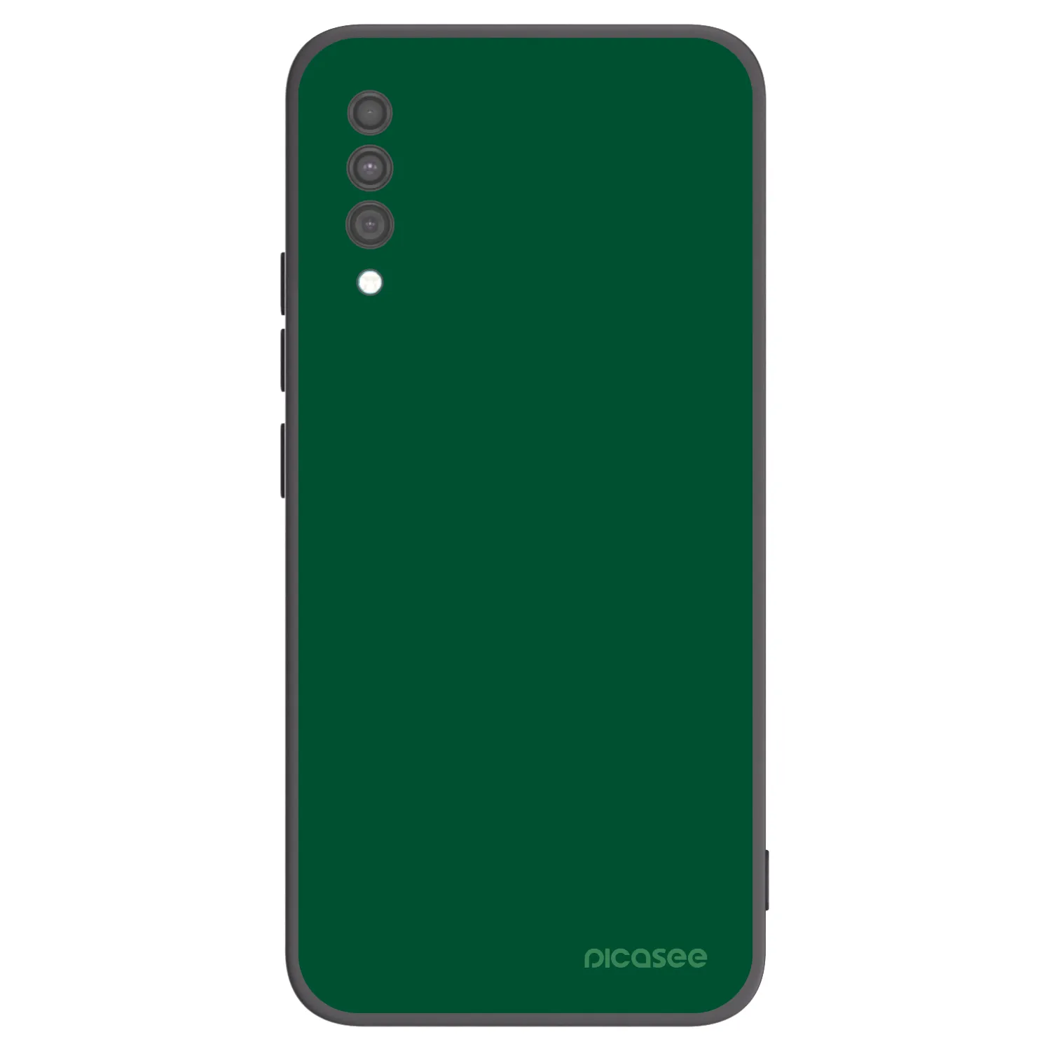 Picasee silikonowe czarne etui na Samsung Galaxy A30s A307F - Green Gleam