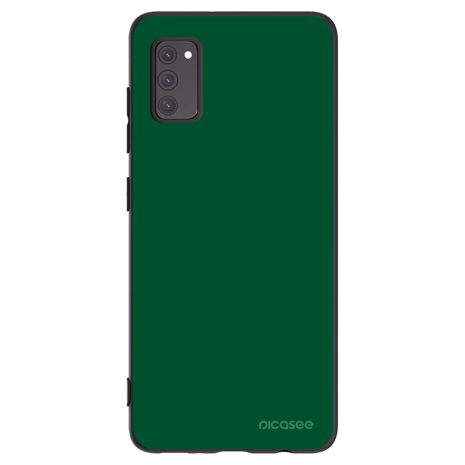 Picasee silikonowe czarne etui na Samsung Galaxy A41 A415F - Green Gleam