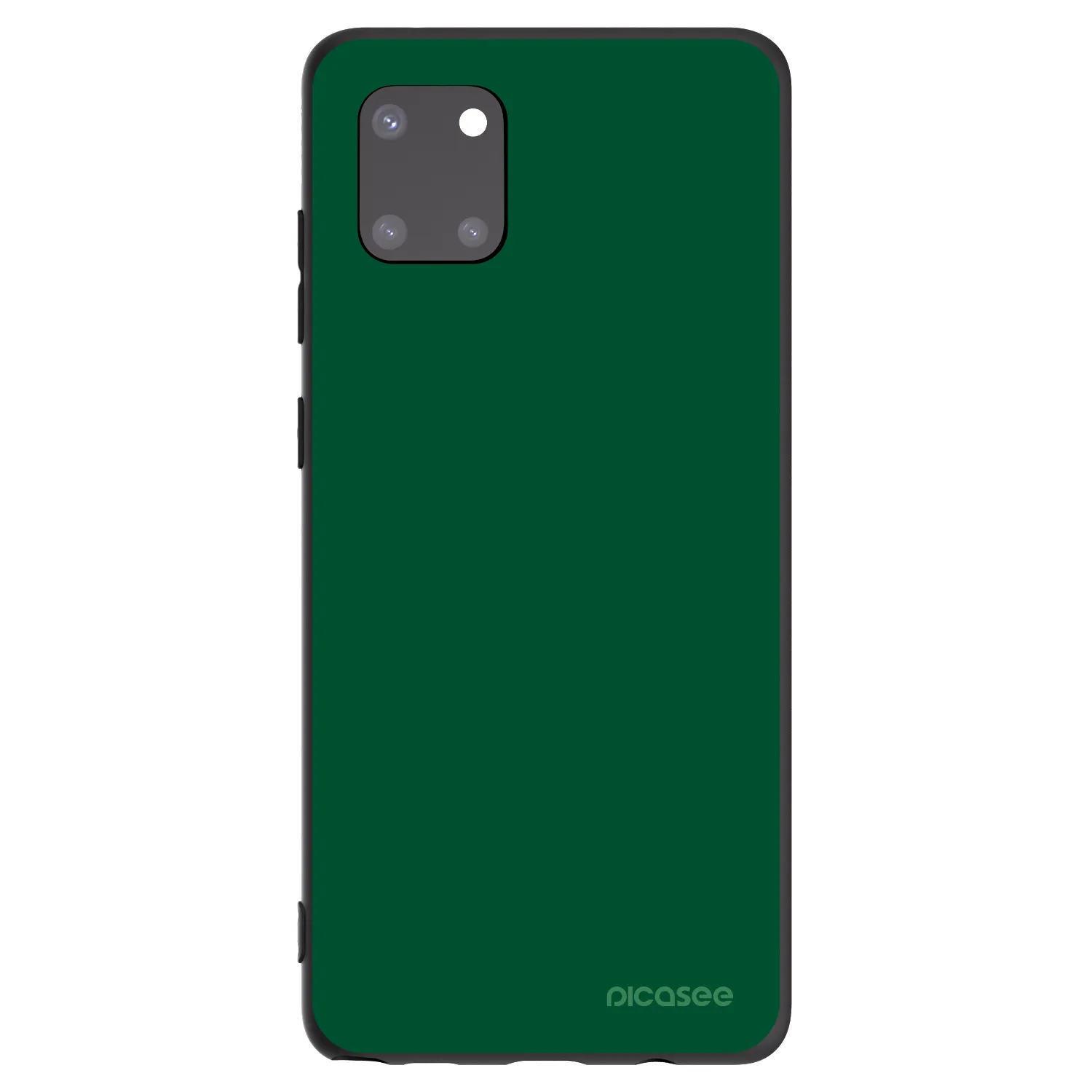 Picasee silikonowe czarne etui na Samsung Galaxy Note 10 Lite N770F - Green Gleam