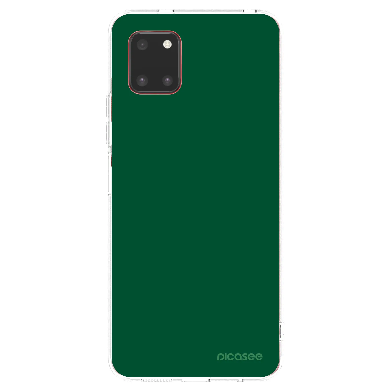 Picasee silikonowe przeźroczyste etui na Samsung Galaxy Note 10 Lite N770F - Green Gleam