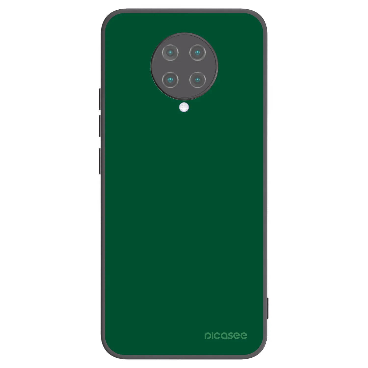 Picasee silikonowe czarne etui na Xiaomi Poco F2 Pro - Green Gleam