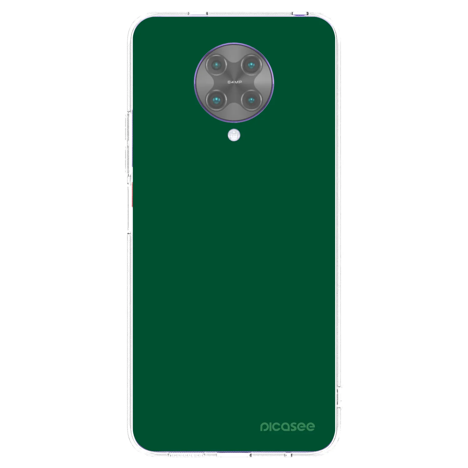 Picasee silikonowe przeźroczyste etui na Xiaomi Poco F2 Pro - Green Gleam