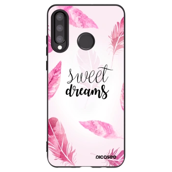 Picasee silikonowe czarne etui na Huawei P30 Lite - Sweet dreams