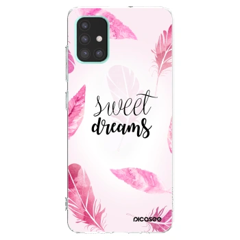 Picasee silikonowe przeźroczyste etui na Samsung Galaxy A51 A515F - Sweet dreams