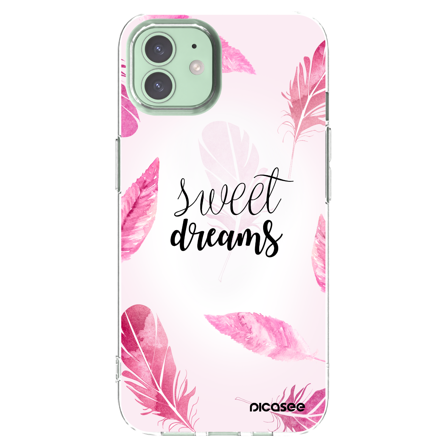 Picasee silikonowe przeźroczyste etui na Apple iPhone 12 - Sweet dreams