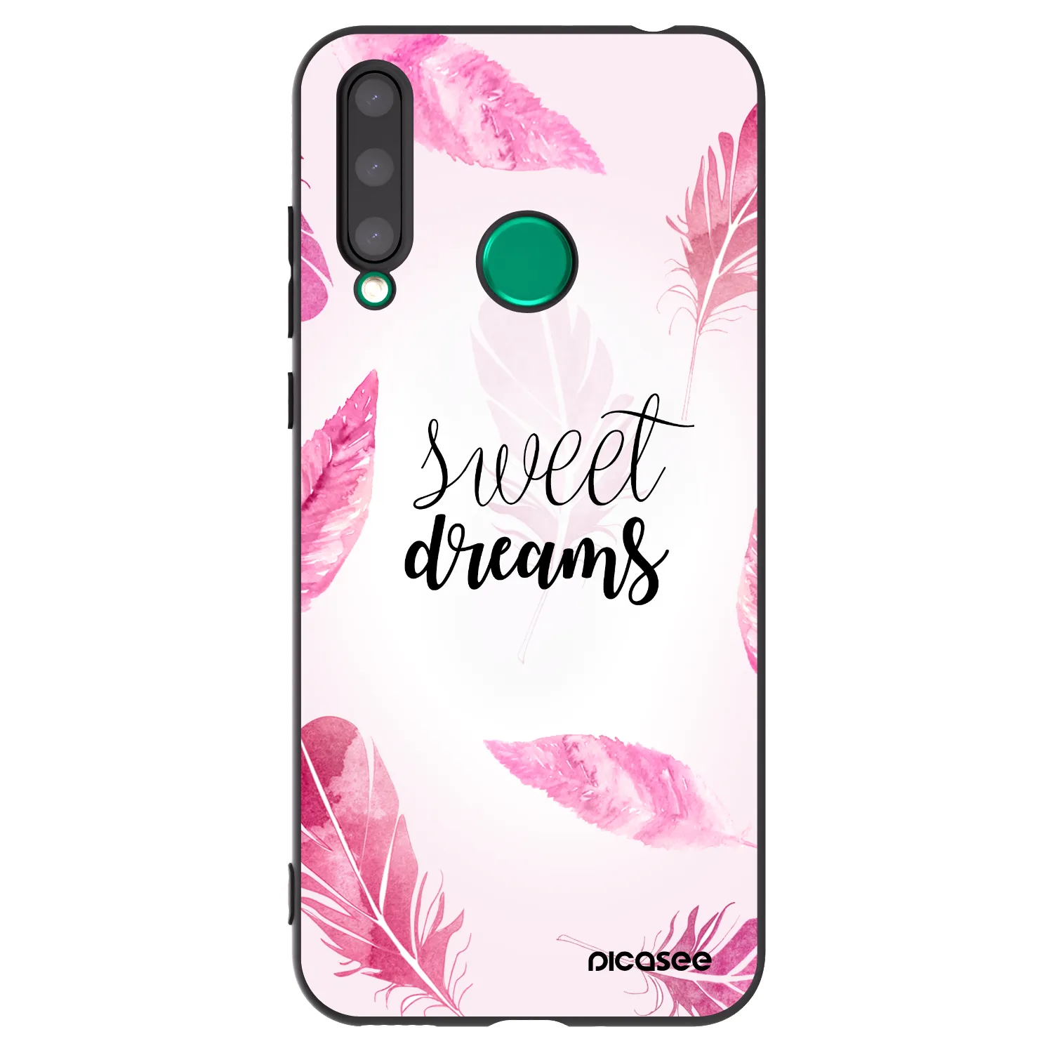 Picasee silikonowe czarne etui na Honor 20 Lite - Sweet dreams