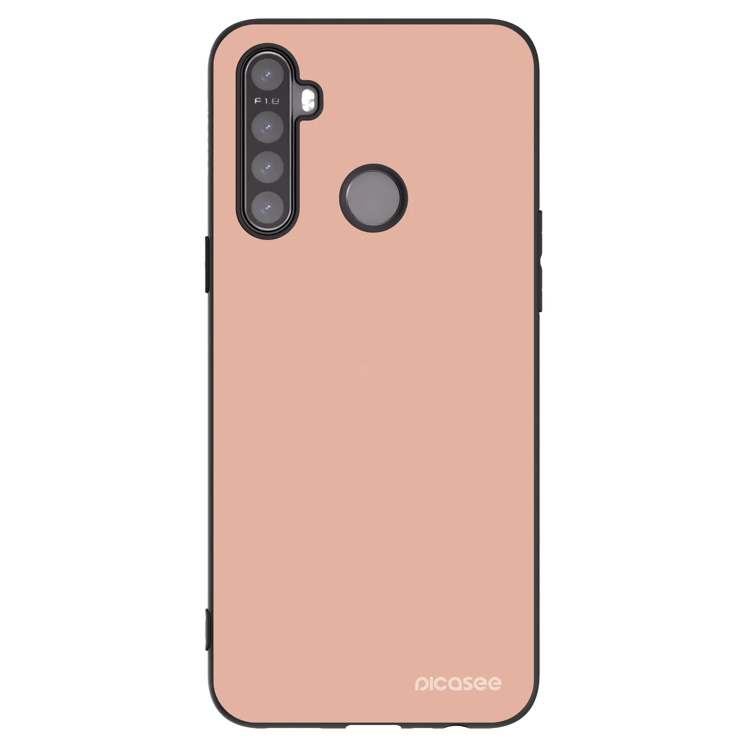 Picasee silikonowe czarne etui na Realme 5 - Lullaby