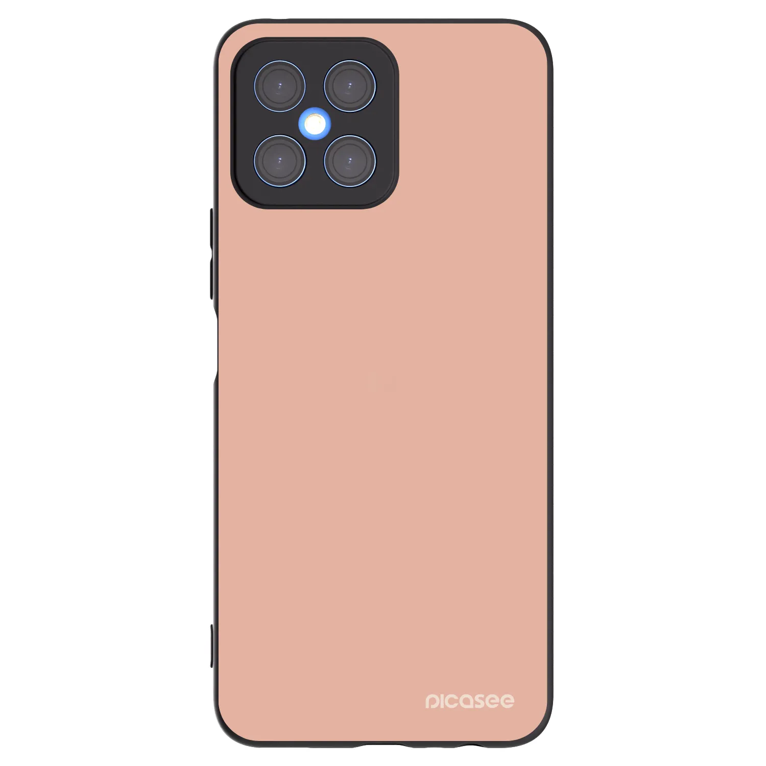 Picasee silikonowe czarne etui na Honor X8 4G - Lullaby