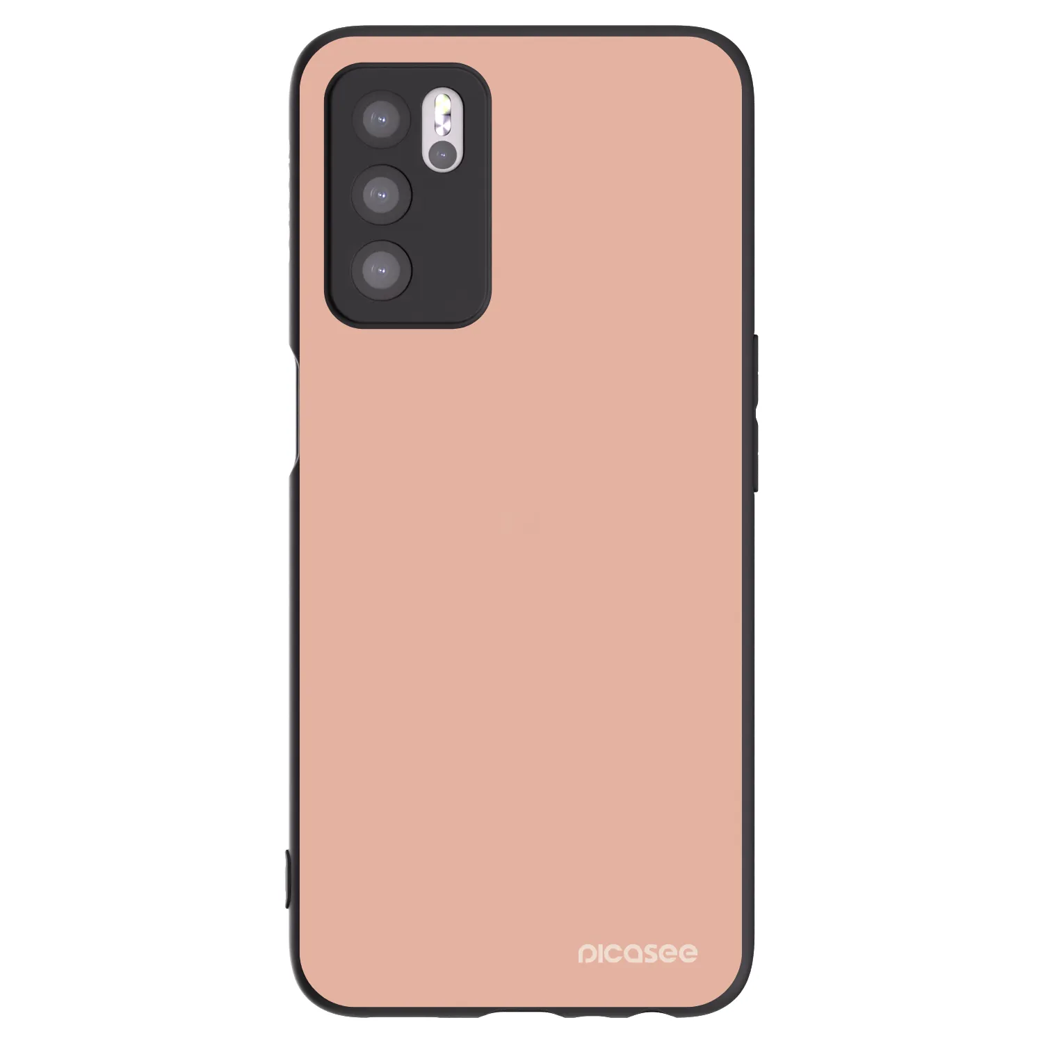Picasee silikonowe czarne etui na OPPO A16s - Lullaby