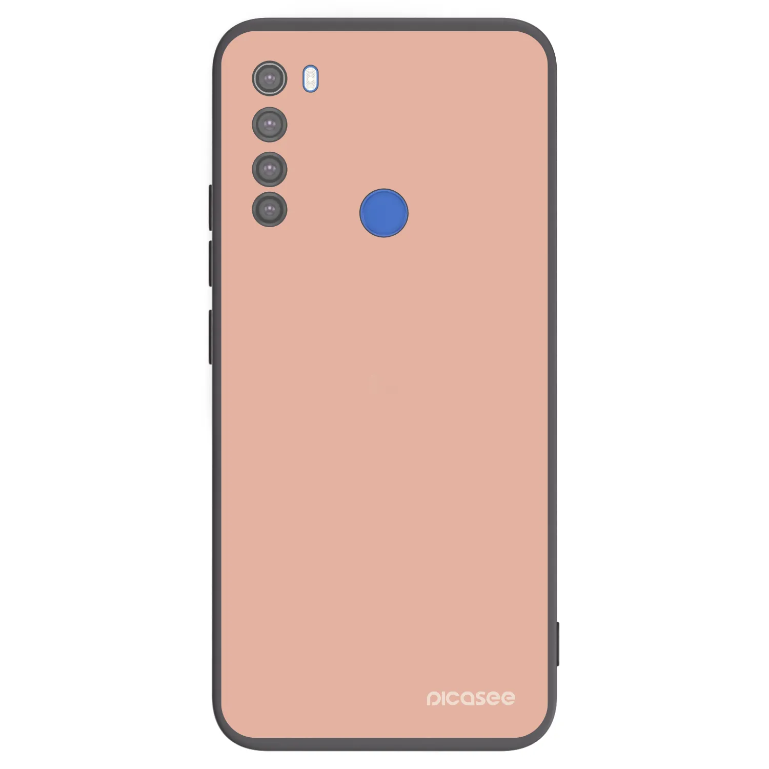 Picasee silikonowe czarne etui na Xiaomi Redmi Note 8T - Lullaby