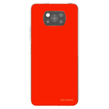 Picasee silikonowe czarne etui na Xiaomi Poco X3 - Maranello Red