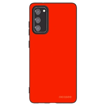 Picasee silikonowe czarne etui na Samsung Galaxy S20 FE - Maranello Red