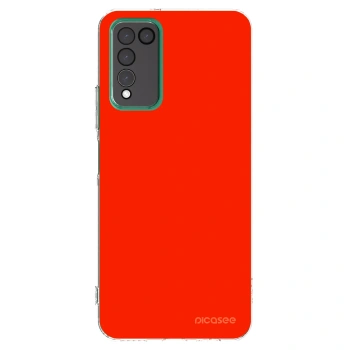 Picasee silikonowe przeźroczyste etui na Honor 10X Lite - Maranello Red