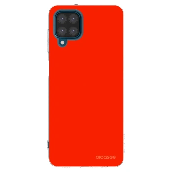 Picasee silikonowe przeźroczyste etui na Samsung Galaxy A12 A125F - Maranello Red