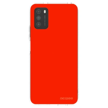 Picasee silikonowe przeźroczyste etui na Xiaomi Poco M3 - Maranello Red