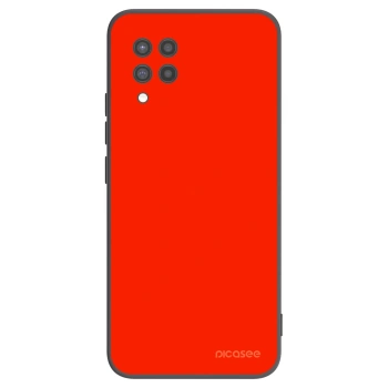 Picasee silikonowe czarne etui na Samsung Galaxy A42 A426B - Maranello Red