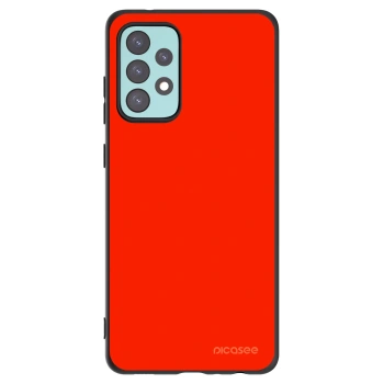 Picasee silikonowe czarne etui na Samsung Galaxy A72 A725F - Maranello Red