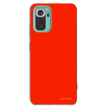 Picasee silikonowe przeźroczyste etui na Xiaomi Redmi Note 10 Pro - Maranello Red