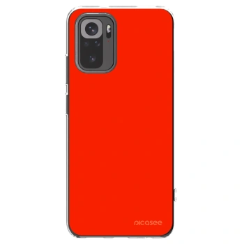 Picasee silikonowe przeźroczyste etui na Xiaomi Redmi Note 10S - Maranello Red