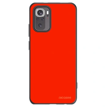 Picasee silikonowe czarne etui na Xiaomi Redmi Note 10S - Maranello Red