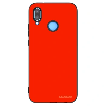 Picasee silikonowe czarne etui na Huawei P20 Lite - Maranello Red