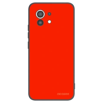Picasee silikonowe czarne etui na Xiaomi Mi 11 - Maranello Red