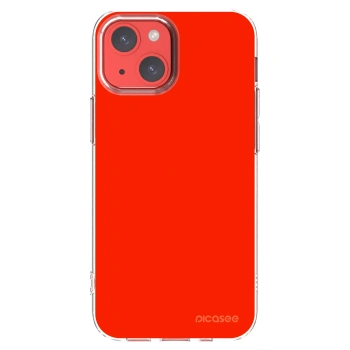 Picasee silikonowe przeźroczyste etui na Apple iPhone 13 mini - Maranello Red