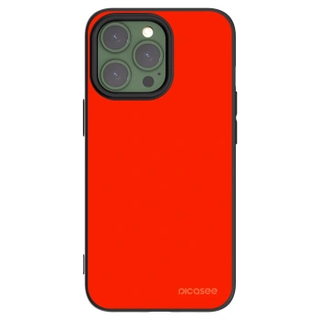 Picasee silikonowe czarne etui na Apple iPhone 13 Pro - Maranello Red