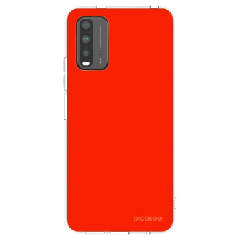 Picasee silikonowe czarne etui na Xiaomi Redmi 9T - Maranello Red