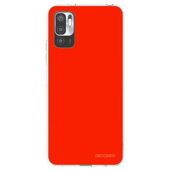 Picasee silikonowe przeźroczyste etui na Xiaomi Redmi Note 10 5G - Maranello Red