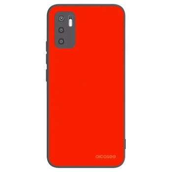Picasee silikonowe czarne etui na Xiaomi Redmi Note 10 5G - Maranello Red