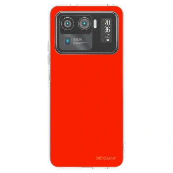 Picasee silikonowe przeźroczyste etui na Xiaomi Mi 11 Ultra - Maranello Red