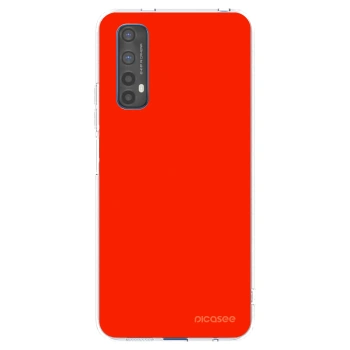 Picasee silikonowe przeźroczyste etui na Realme 7 - Maranello Red