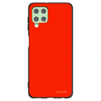 Picasee silikonowe czarne etui na Samsung Galaxy A22 A225F 4G - Maranello Red