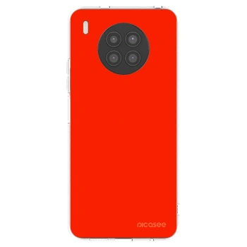 Picasee silikonowe przeźroczyste etui na Huawei Nova 8i - Maranello Red
