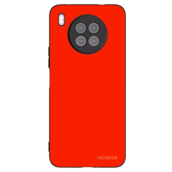 Picasee silikonowe czarne etui na Huawei Nova 8i - Maranello Red