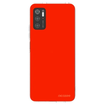 Picasee silikonowe przeźroczyste etui na Xiaomi Poco M3 Pro 5G - Maranello Red