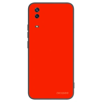 Picasee silikonowe czarne etui na Vivo Y11s - Maranello Red