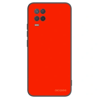 Picasee silikonowe czarne etui na Realme 8 5G - Maranello Red