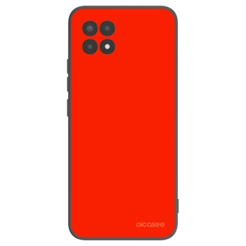 Picasee silikonowe czarne etui na Realme 8i - Maranello Red