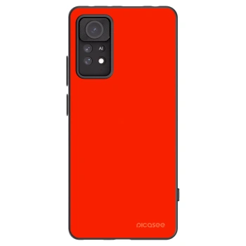 Picasee silikonowe czarne etui na Xiaomi Redmi Note 11 Pro 5G - Maranello Red