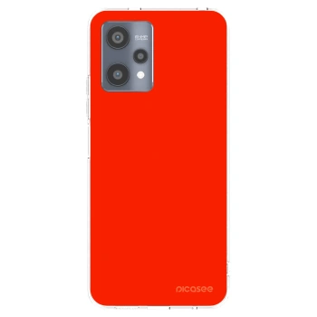 Picasee silikonowe przeźroczyste etui na Realme 9 Pro 5G - Maranello Red