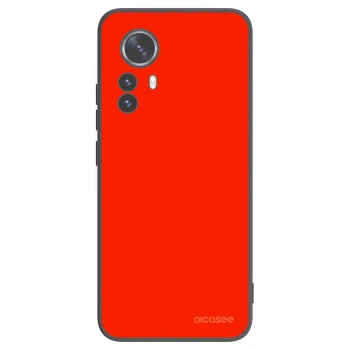 Picasee silikonowe czarne etui na Xiaomi 12 Pro - Maranello Red