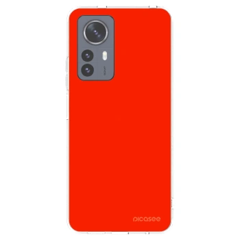 Picasee silikonowe przeźroczyste etui na Xiaomi 12 Pro - Maranello Red